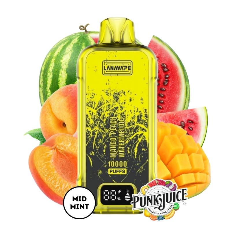 EST Bar Airship by LANAVAPE (10K) 3% - LED Screen - Disposable Pod - Mango Peach Watermelon