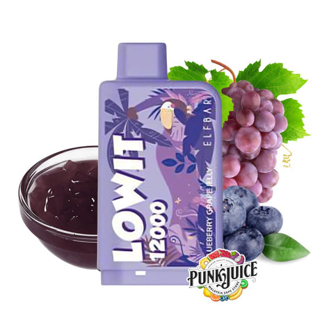 Elf Bar Lowit 12,000 (12K) 5% Disposable Pod - Blueberry Grape Jelly