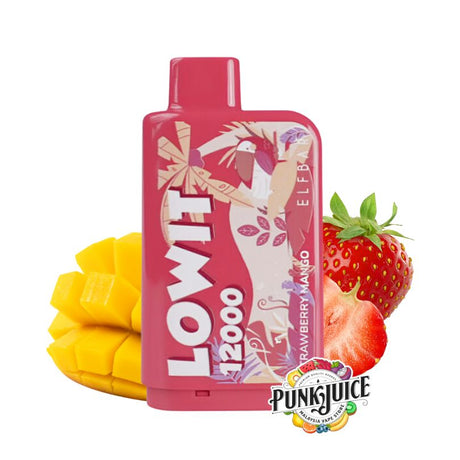 Elf Bar Lowit 12,000 (12K) 5% Disposable Pod - Strawberry Mango