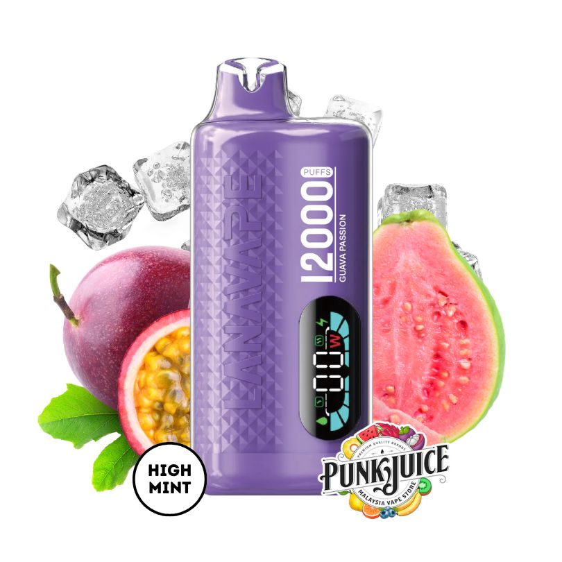 LANAVAPE FIZZ 12,000 3% - Led Screen - Disposable Pod