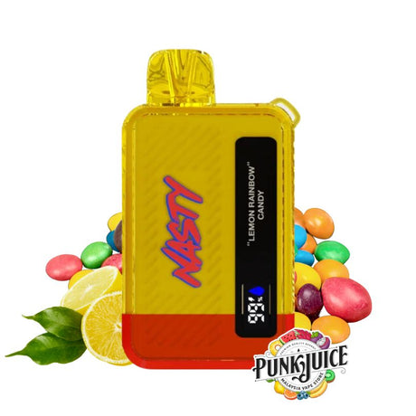 NASTY Bar DR12Ki (12K) 2%  - Led Screen -  Disposable Pod - Lemon Rainbow Candy