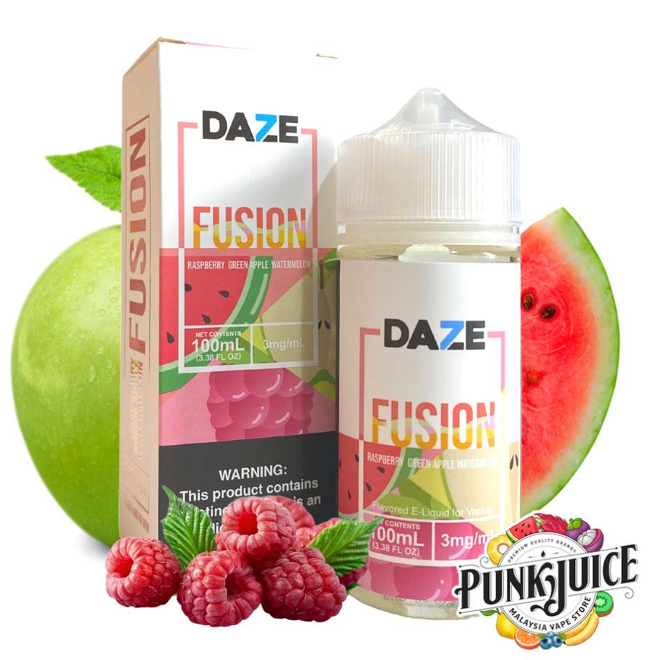7 Daze - Raspberry Green Apple Watermelon (Fusion Series) - 100ml