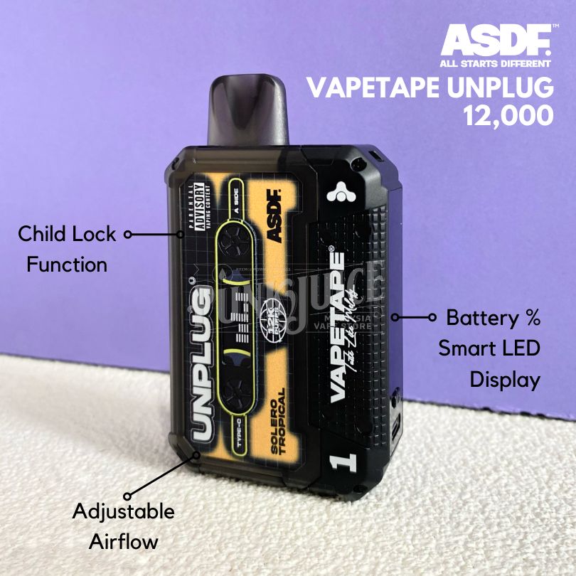 ASDF Offgrid (12K) 5% - LED Screen - Disposable Pod – Punk Juice Vape Store