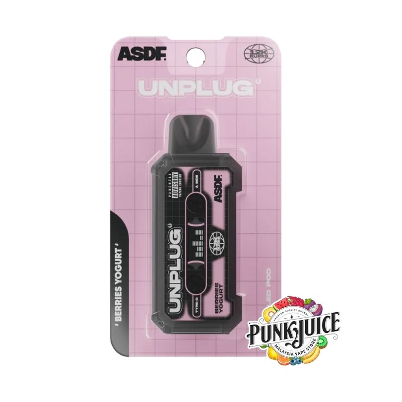Falvour Unplug ASDF Vapetape Unplug (12K) 5% - LED Screen - Disposable Pod – Punk ...