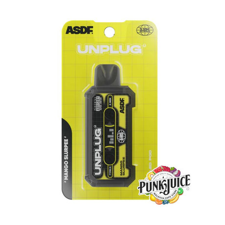 ASDF Vapetape Unplug (12K) 5% - LED Screen - Disposable Pod - Mango Slurpee Cartridge