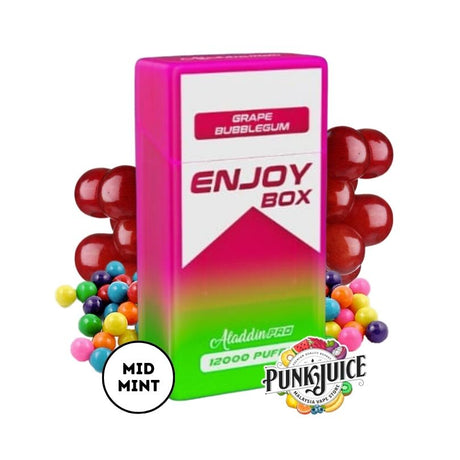 Aladdin Pro Enjoy Box 12,000 5% Disposable Pod - Grape Bubblegum