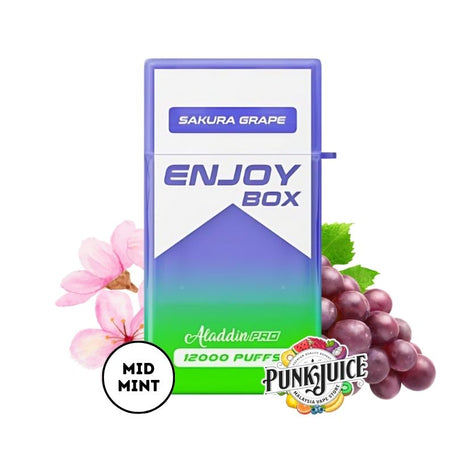 Aladdin Pro Enjoy Box 12,000 5% Disposable Pod - Sakura Grape