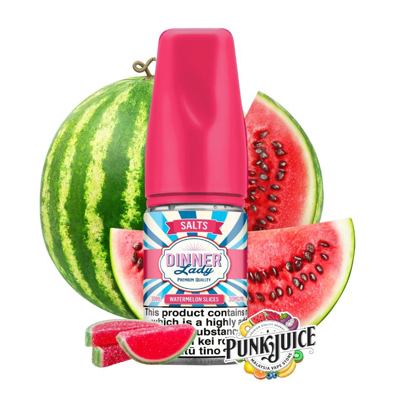 Dinner Lady - Watermelon Slices (Fruit Series) - Salt - 30ml