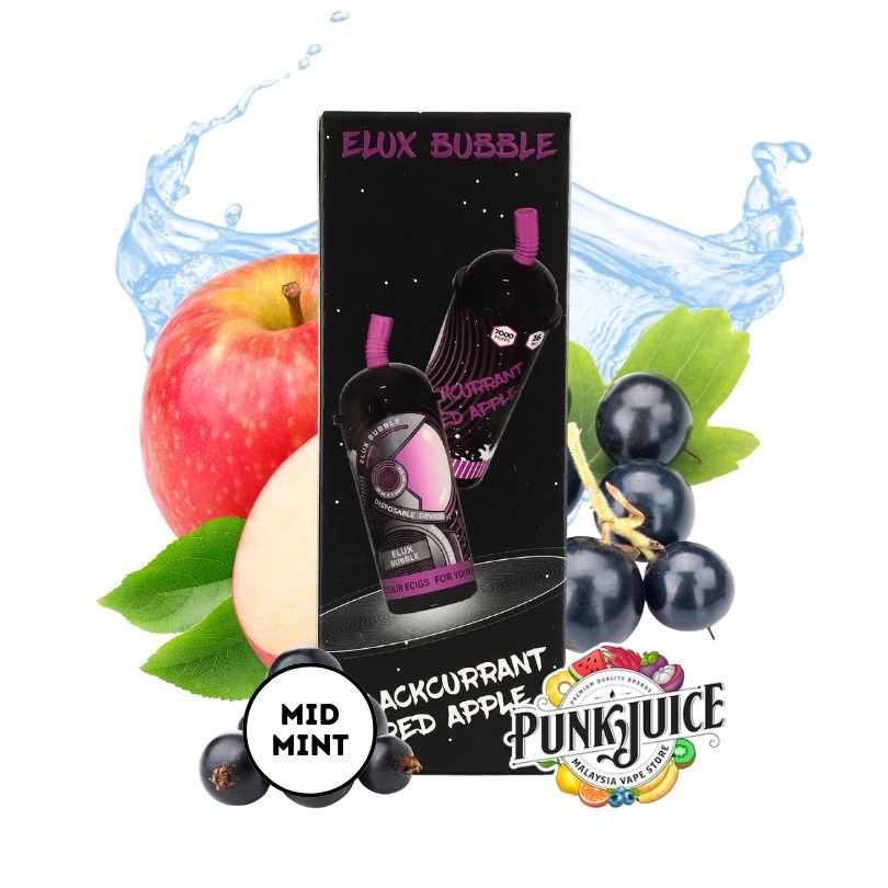 ELUX Bubble 7000 5% Disposable Pod - Blackcurrant Red Apple
