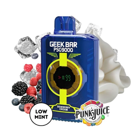 GEEK BAR PSG 9000 5% - Led Screen - Disposable Pod - Dewberry Cream