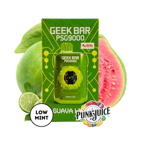 GEEK BAR PSG 9000 5% - Led Screen - Disposable Pod - Guava Lime