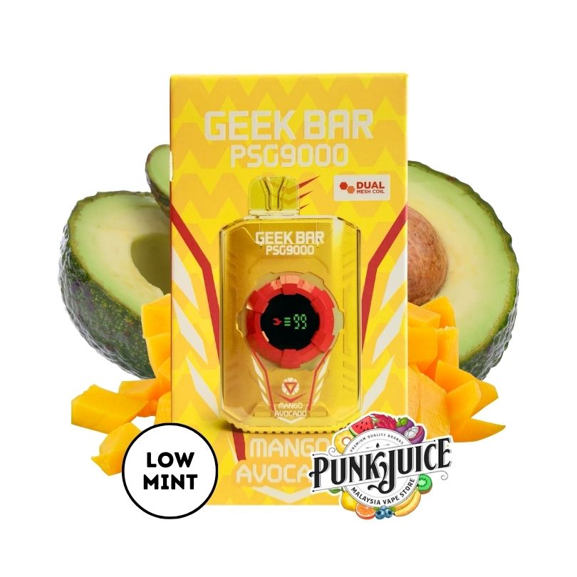 GEEK BAR PSG 9000 5% - Led Screen - Disposable Pod - Mango Avocado