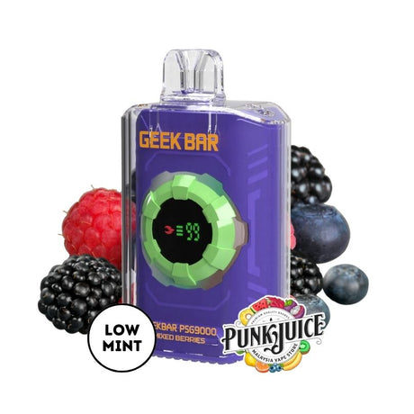 GEEK BAR PSG 9000 5% - Led Screen - Disposable Pod - Mixed Berries