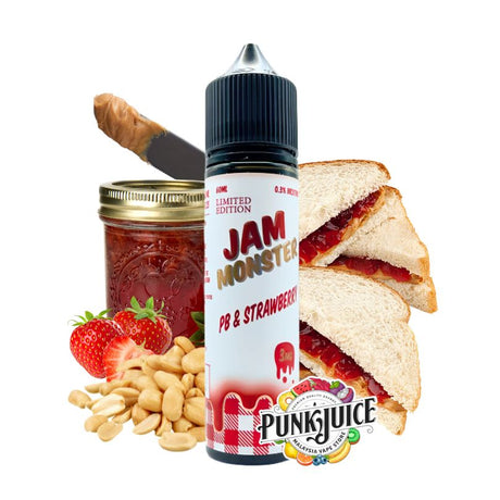 Jam Monster - Peanut Butter & Jelly Strawberry - 60ml