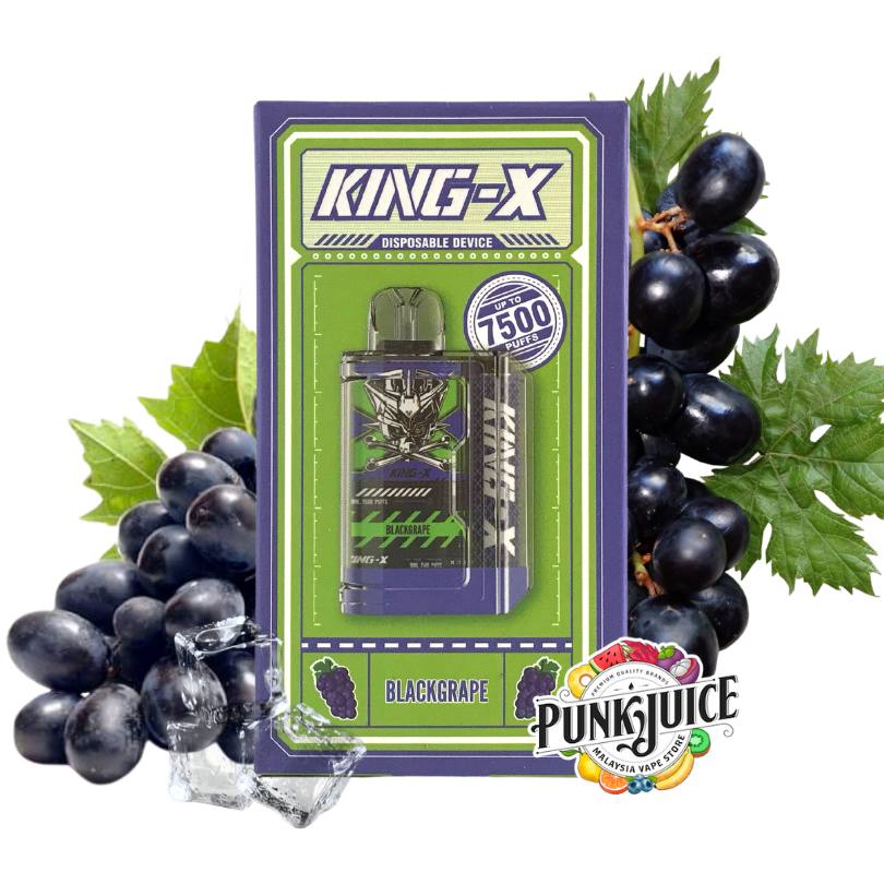 King X 7500 Disposable Pod by LOST VAPE - Blackgrape