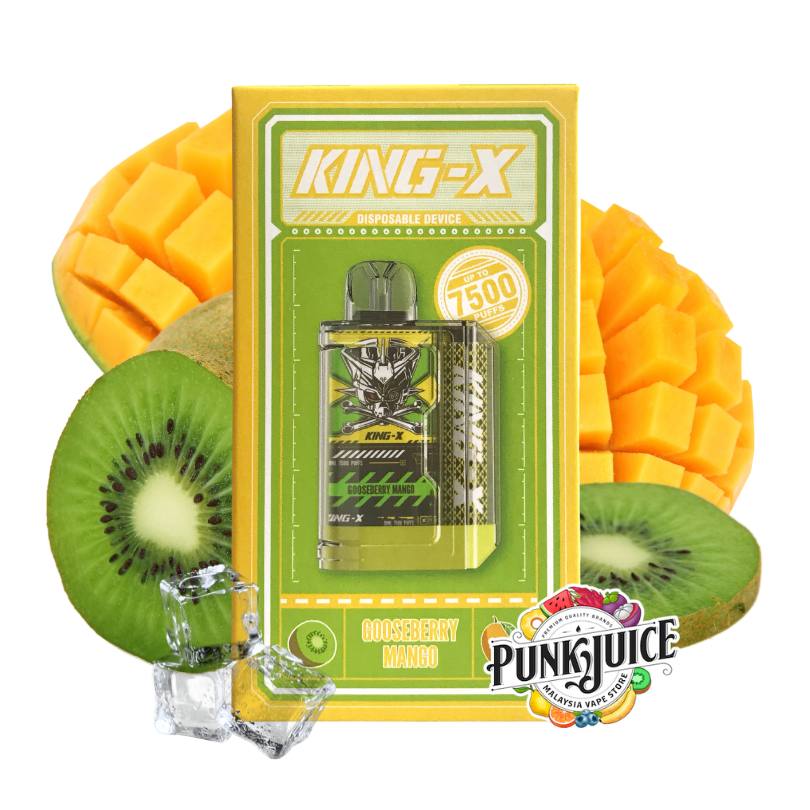 King X 7500 Disposable Pod by LOST VAPE - Gooseberry Mango