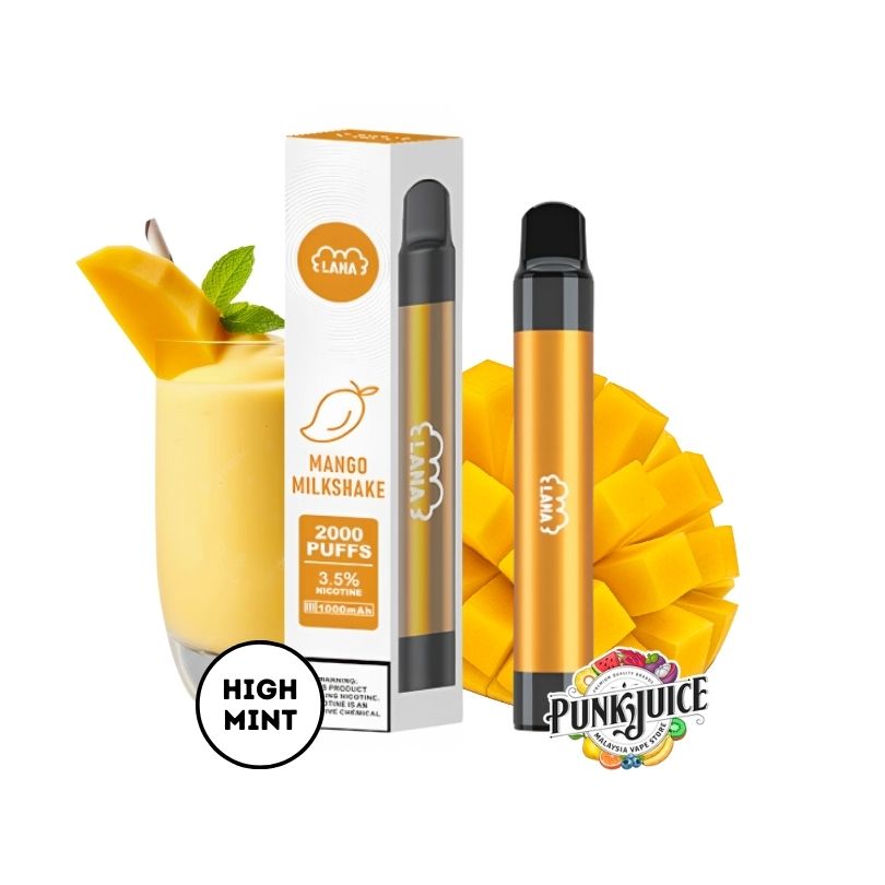 LANAVAPE PEN 2000 3.5% Disposable Pod - Mango Milkshake