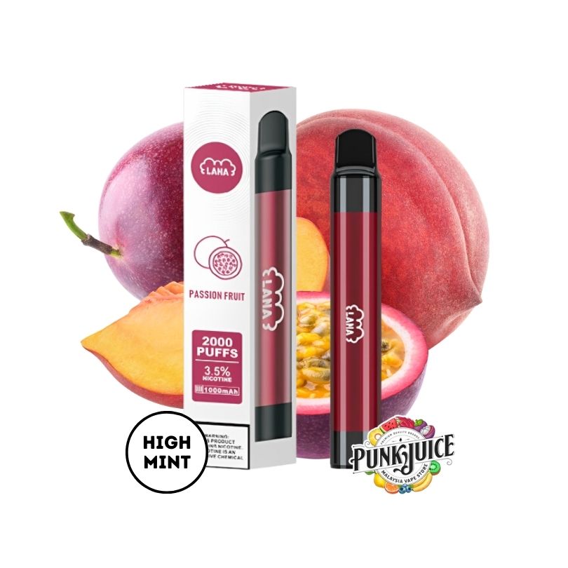 LANAVAPE PEN 2000 3.5% Disposable Pod - Passion Fruit