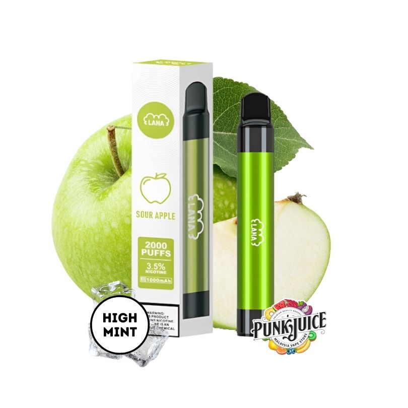 LANAVAPE PEN 2000 3.5% Disposable Pod - Sour Apple