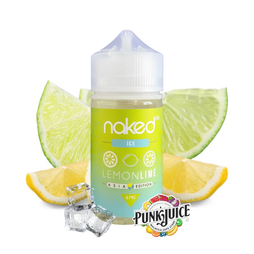 Naked 100 - Lemon Lime Ice (Asia Edition) - 60ml - Punk Juice Vape Store