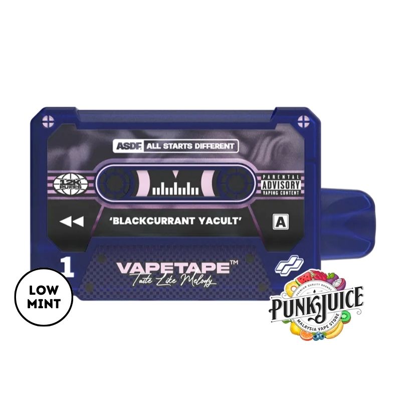 VapeTape 12,000 (12K) 5% Disposable Pod - Blackcurrant Yakult