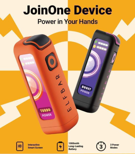 Elf Bar Join One - Swap Prefilled Cartridges - (25K) 5% - LED Screen - Rechargeable Pod