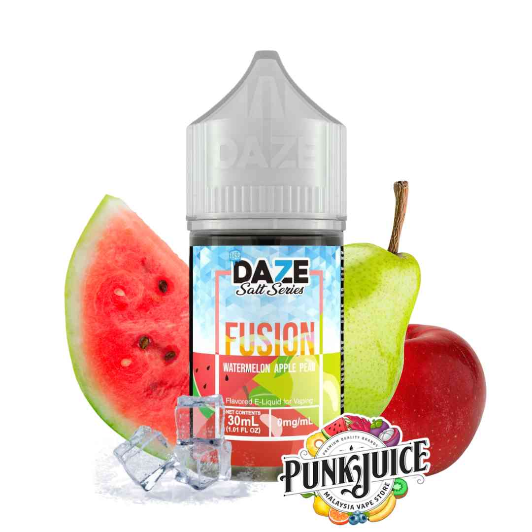 daze vape juice salt nic 7 Daze - Watermelon Apple Pear Iced (Fusion Series) - Salt