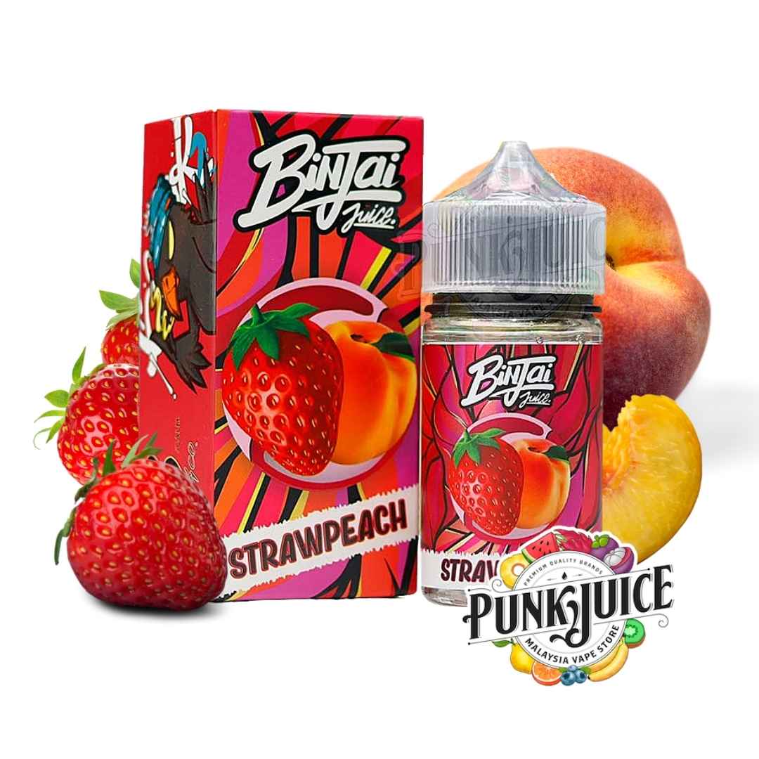 Binjai Juice - StrawPeach - 60ml