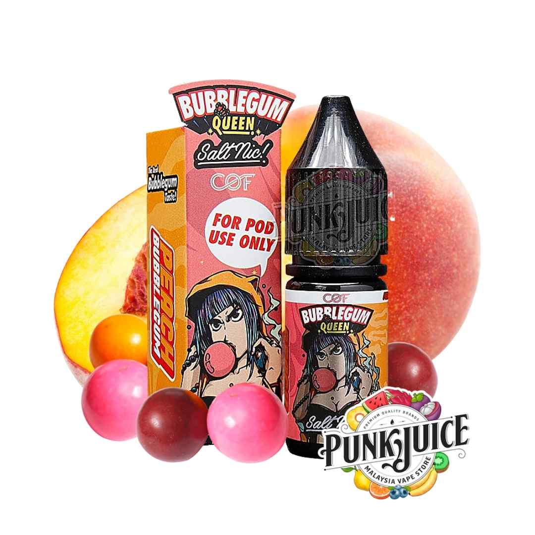 CloudyOFunky Salt Bubblegum Queen Peach - Punk Juice Vape Store CloudyOFunky Salt Bubblegum Queen Peach - Punk Juice Vape Store