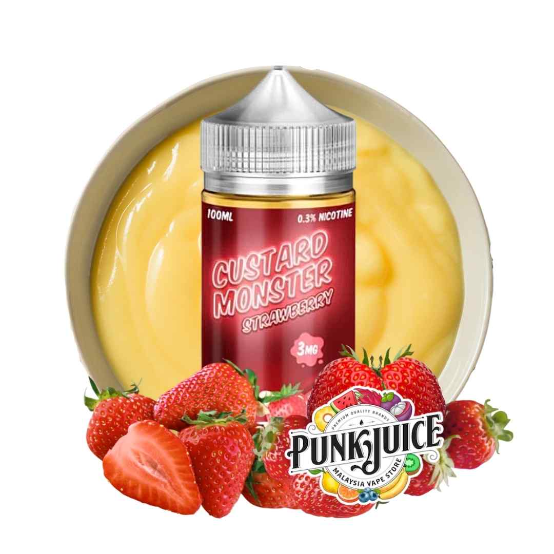 Custard Monster - Strawberry - 100ml
