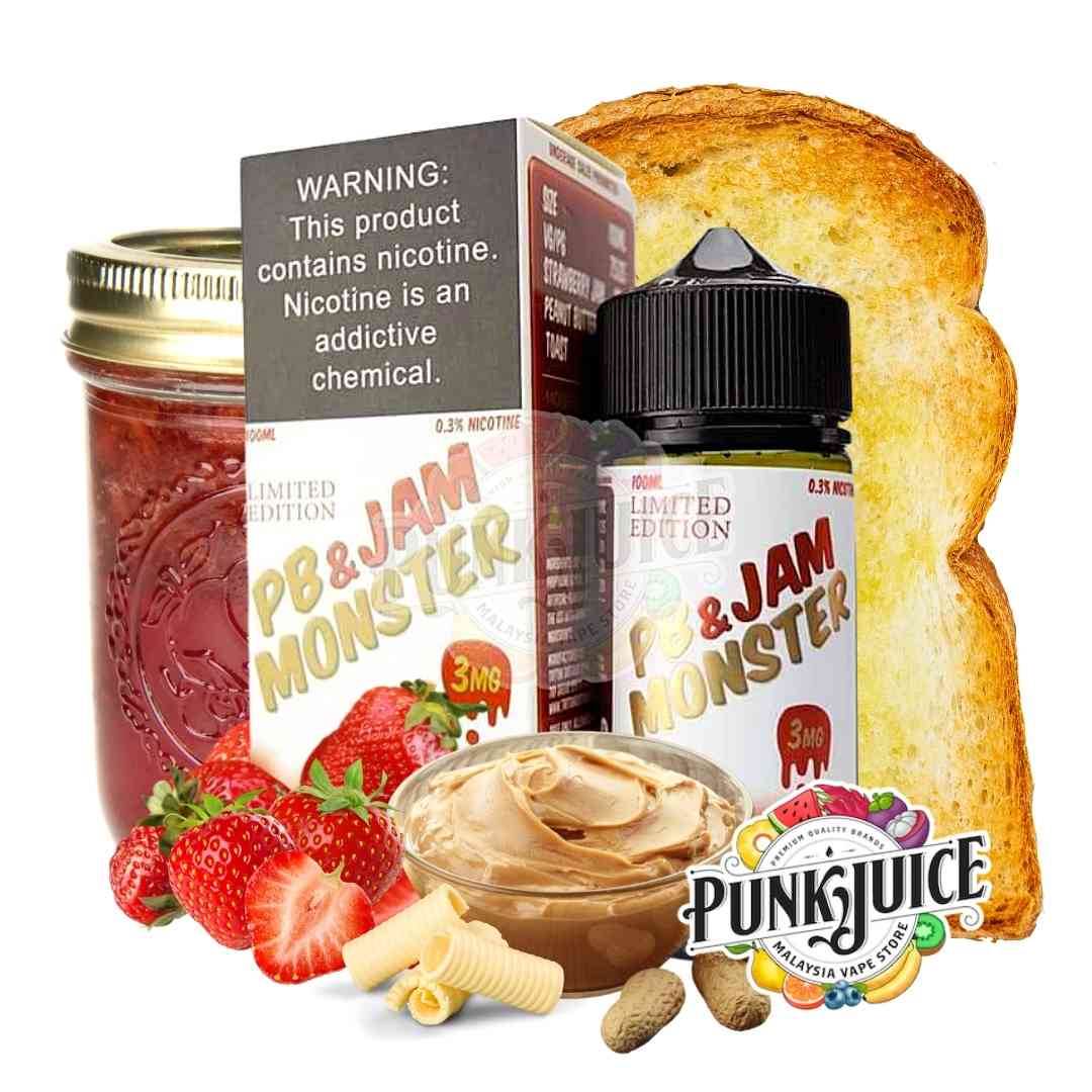 Jam Monster Peanut Butter & Jelly Strawberry