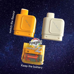 KING Z BY LOST VAPE 8,500 DISPOSABLE POD - battery piece with 2 flavour cartridges