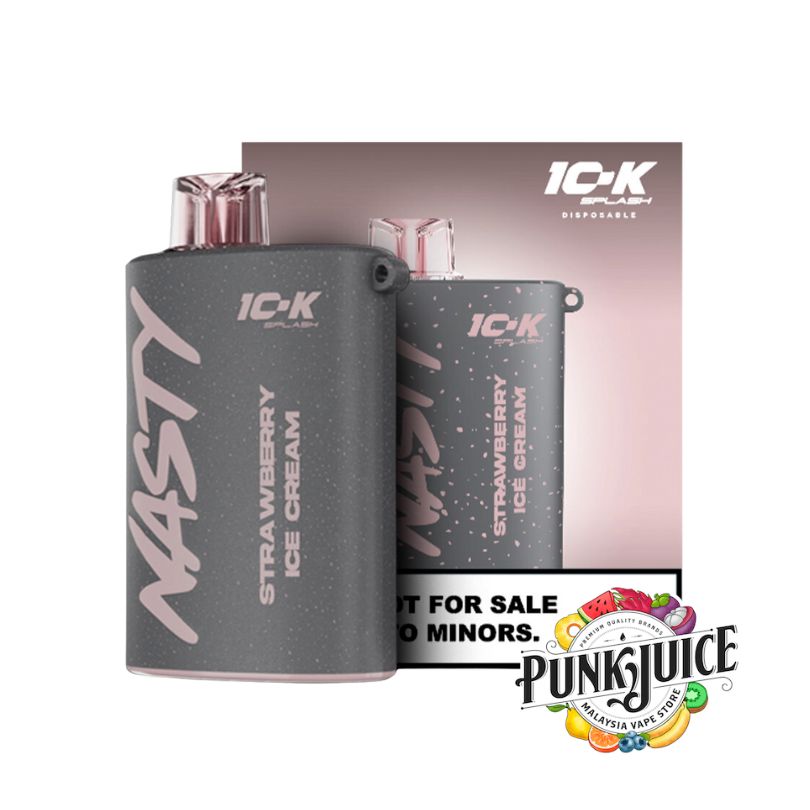 Nasty 10k Splash 10,000 Puff Disposable Pod - Strawberry Ice Cream