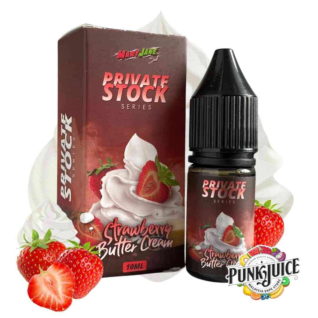 Private Stock - Strawberry Buttercream - Salt - 10ml  Punk Juice Vape Store