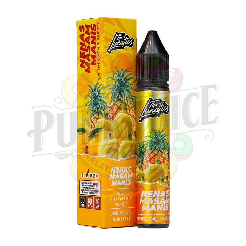 The Lunatics HTPC Nenas Masam Manis 30ml box and bottle