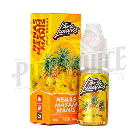 The Lunatics Salt Nenas Masam Manis 10ml box and bottle