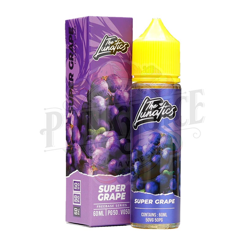 The Lunatics Super Grape 60ml box and bottle
