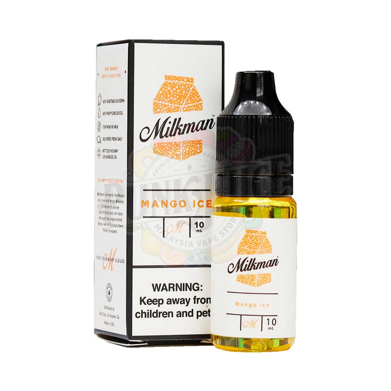The Milkman Salt - Mango Ice 10ml box and bottle