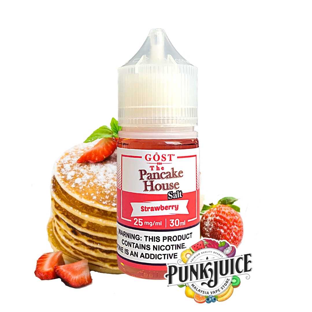 The Pancake House Salts by Gost Vapor - Strawberry - Salt - 30ml
