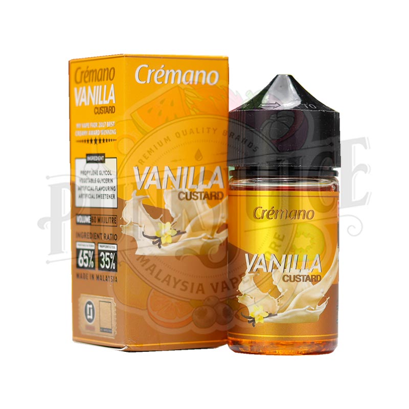 tickets brew cremano vanilla custard 60ml box and bottle