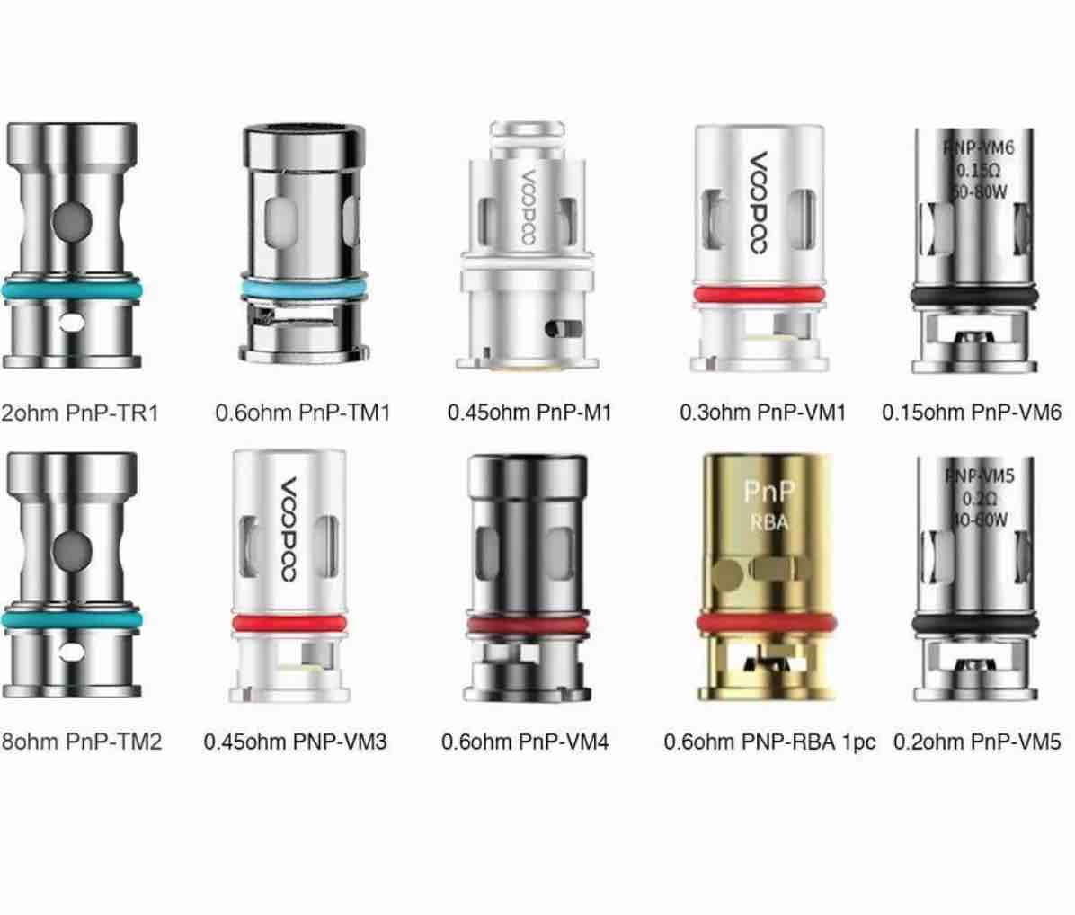 Voopoo Drag Coil Compatibility VOOPOO DRAG 4 / UFORCE-L Replacement Coils  (5-Pack) VOOPOO DRAG X Plus Replacement TPP Coils